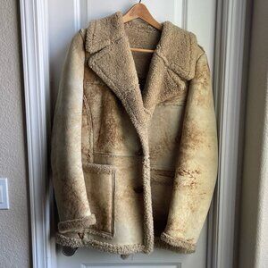 Genuine Leather Sheepskin Coat Shearling